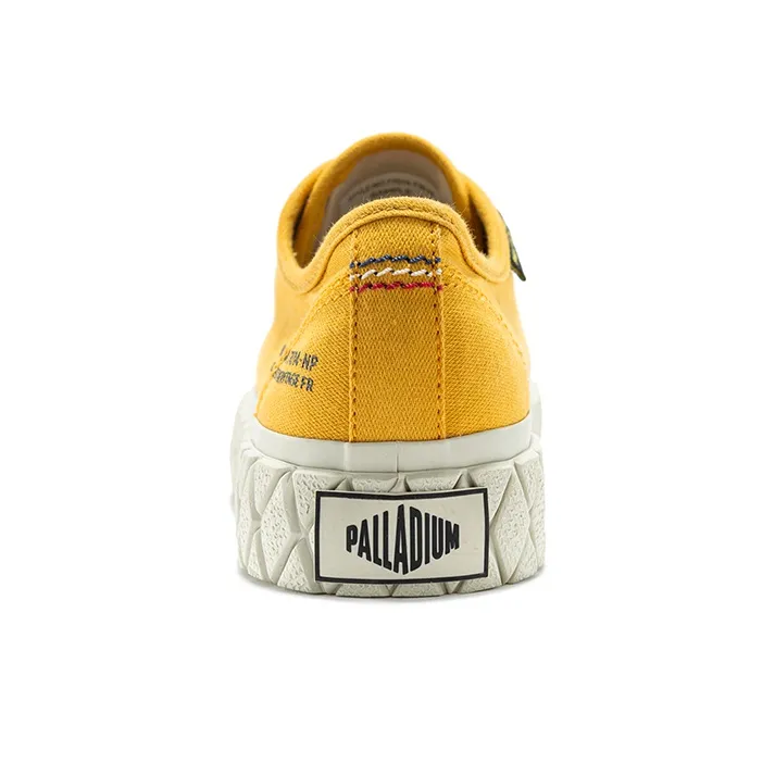 Palladium Palla ACE CVS Wear resistant Non slip And Breathable Low Top Canvas Shoes Unisex Mustard Yellow-2