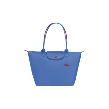 LONGCHAMP Le Pliage Club Fabric Shopping Bag, Handbag, Shoulder Bag Trumpets Women's Blue Purple