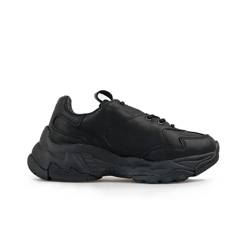 MLB Big Ball Chunky Chunky Sneakers Unisex Low Top Black-1