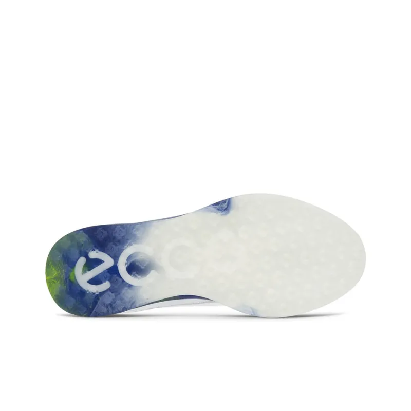 Ecco S Three Cushioning Anti Slip And Wear Resistant Coverage Low Top Golf Shoes Men's White Green-4