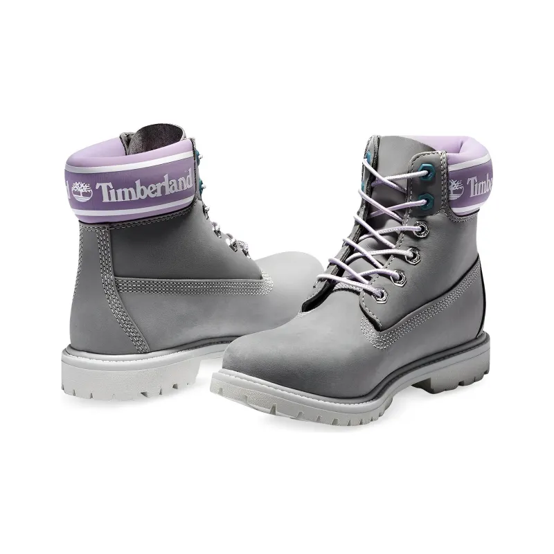 Timberland 6 Inch Premium Waterproof Boots 'Medium Grey Nubuck' Women's-2
