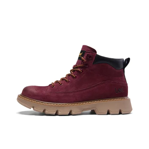 Lee Outdoor Boots Men Burgundy