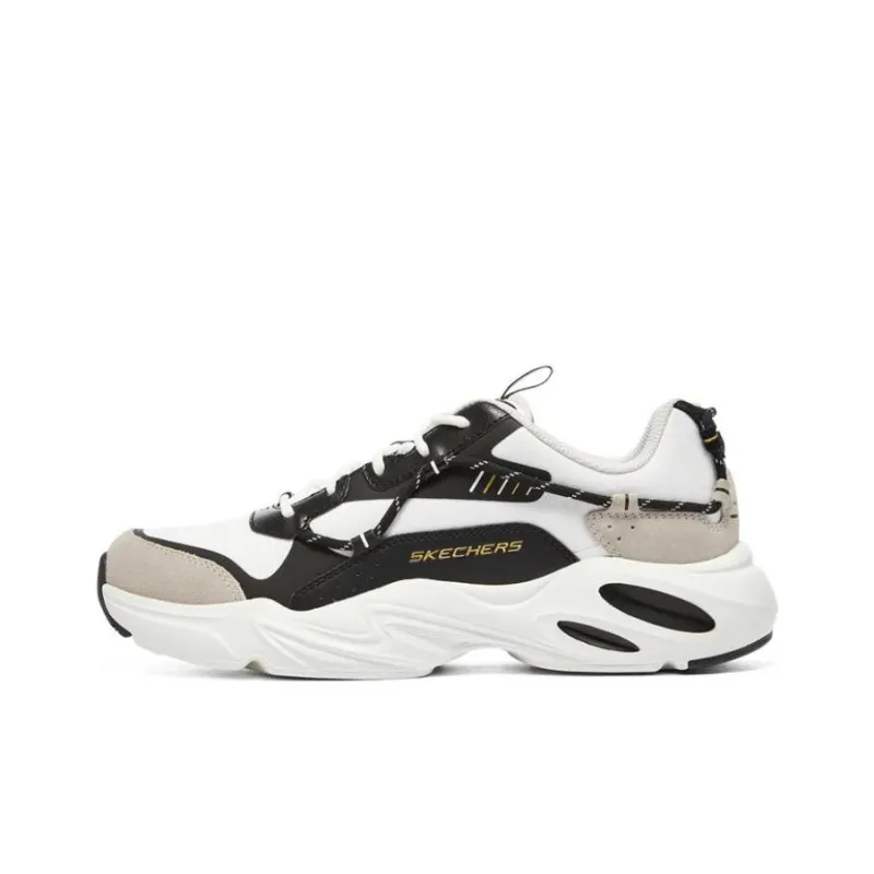 Skechers Stamina Airy Chunky Sneakers Men Low Top Black/White/Gray-0