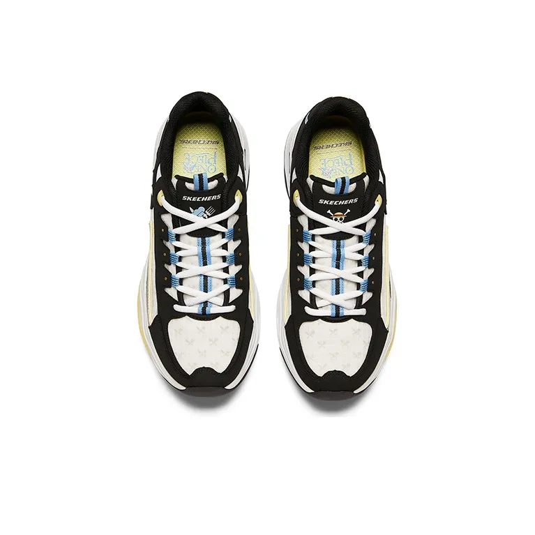 One Piece X Skechers D'Lites 4.0 Chunky Sneakers Women's Low Top Black/Colorful Color-3