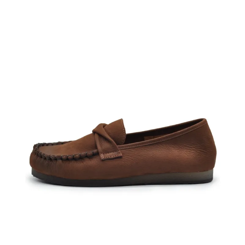 ARTMU Women's Casual Shoes Women's Low Top Coffee/Light Khaki-0