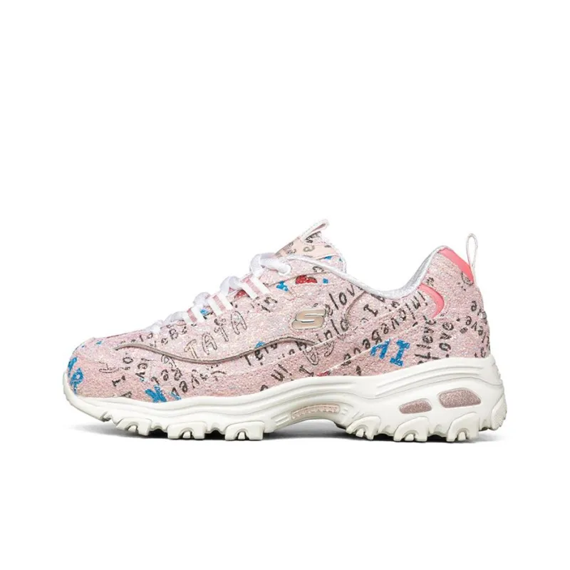 Skechers D'Lites 1.0 Low Top Running Shoes Pink Women's-0
