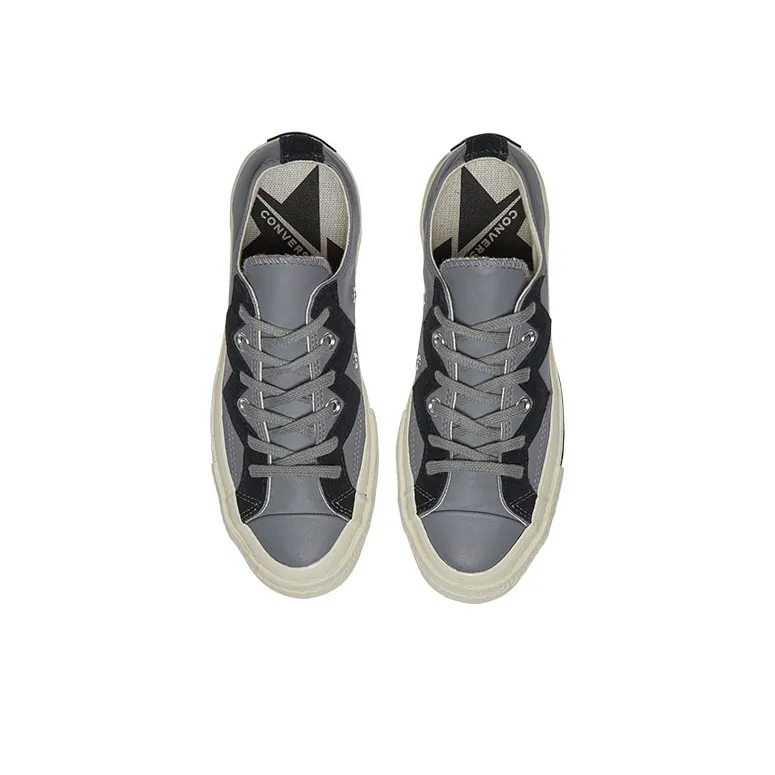 Converse Chuck 1970s Leather Low Top Grey Black Women's-2