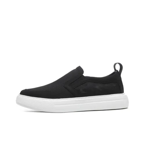 YEDANI Low Top Canvas Shoes 4cm Men's Black