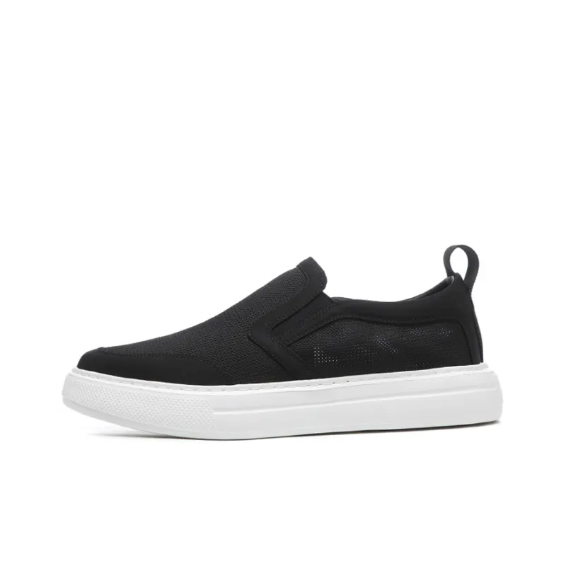 YEDANI Low Top Canvas Shoes 4cm Men's Black-0