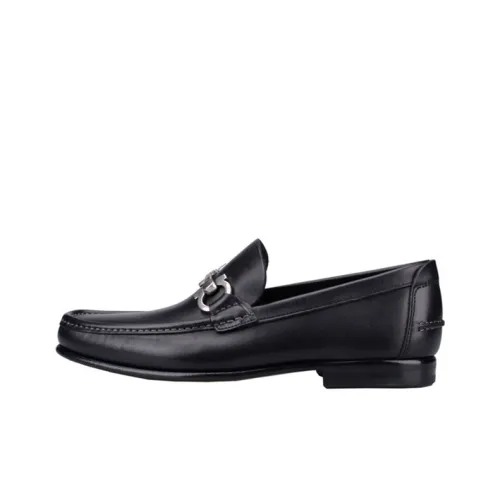 Ferragamo Double Gancini Loafer 'Black' Men's