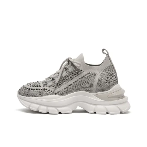 PACO GIL Chunky Sneakers Women's Low-Top Gray