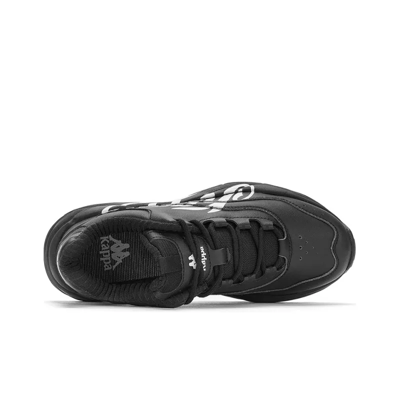 Kappa Chunky Sneakers Unisex Low Top Black/White-4