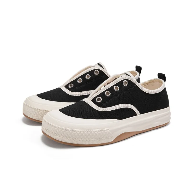 Feiyue Anti-Slip Wear-Resistant Low-Top Canvas Shoes Women's Black-2