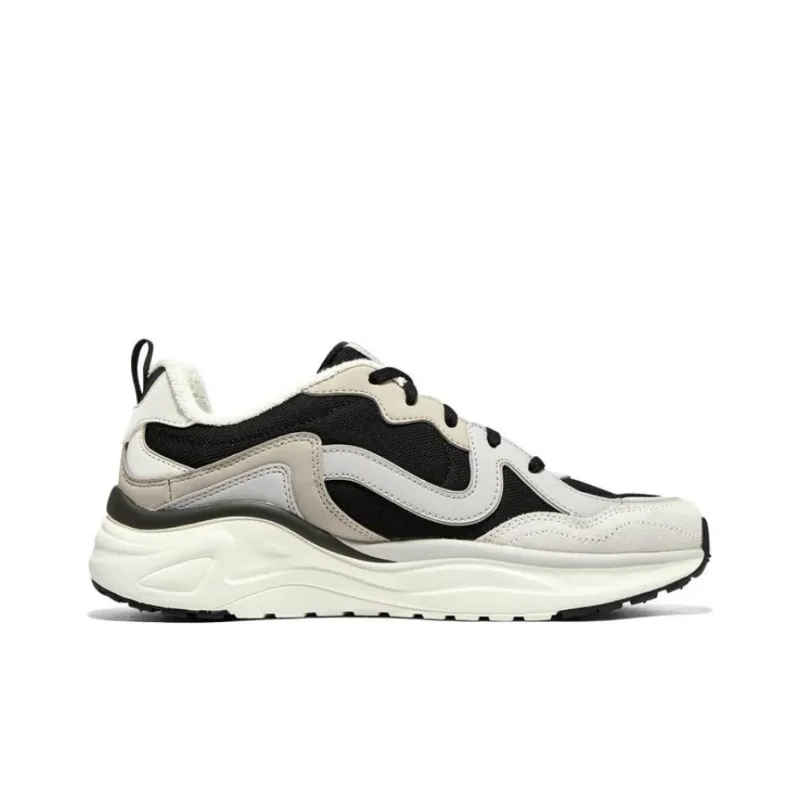 Skechers D'LITES Wave 'White Black' Women's-1