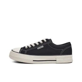RENBEN Non slip Lightweight Low Top Canvas Shoes Men's Black