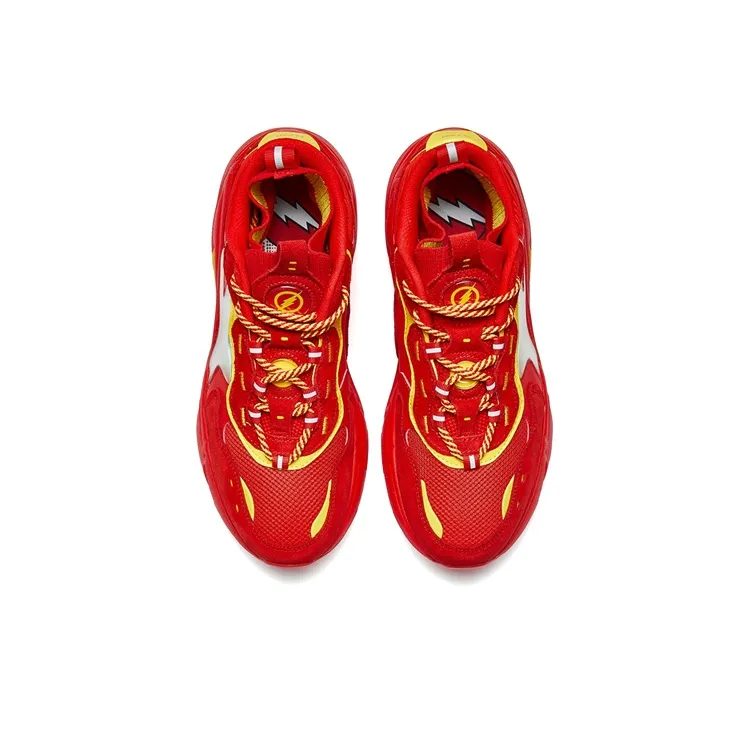 XTEP Chunky Sneakers Men Low Top Red-1