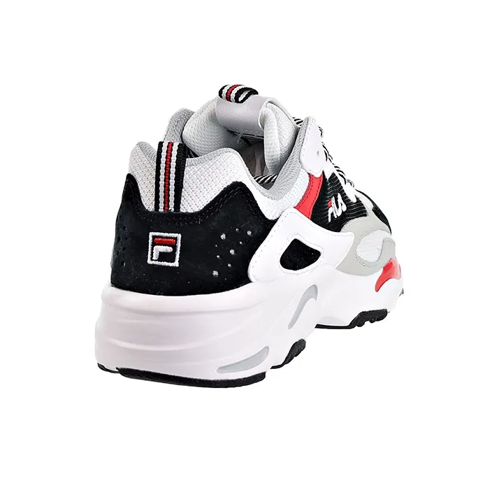 FILA Ray Tracer Low Top Clunky Shoes Black/White-3