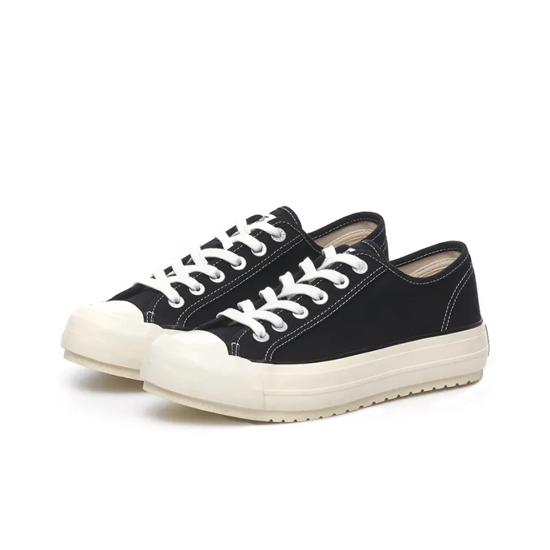 Excelsior Canvas Shoes Women's Low Top Charcoal Black-1