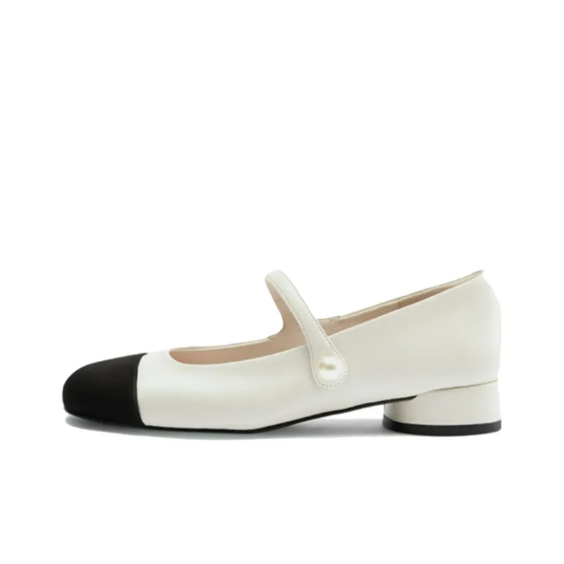 TOOMANYSHOES Fleeing Sweetheart Casual Single Shoes Women's Ecru-0
