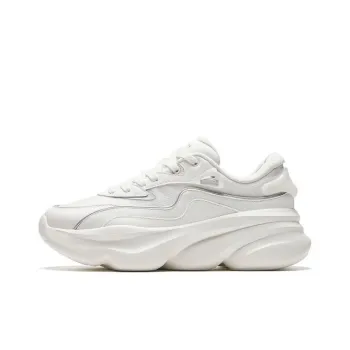 Anta Meow Shoes 3 Anti Slip Wear Resistant Low Top Chunky Sneakers Women's White