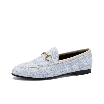 GUCCI Jordaan Flat Shoes Women's Sky Blue