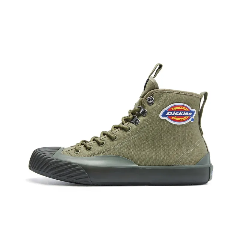 Dickies Canvas Shoes Men High Top Army Green-0