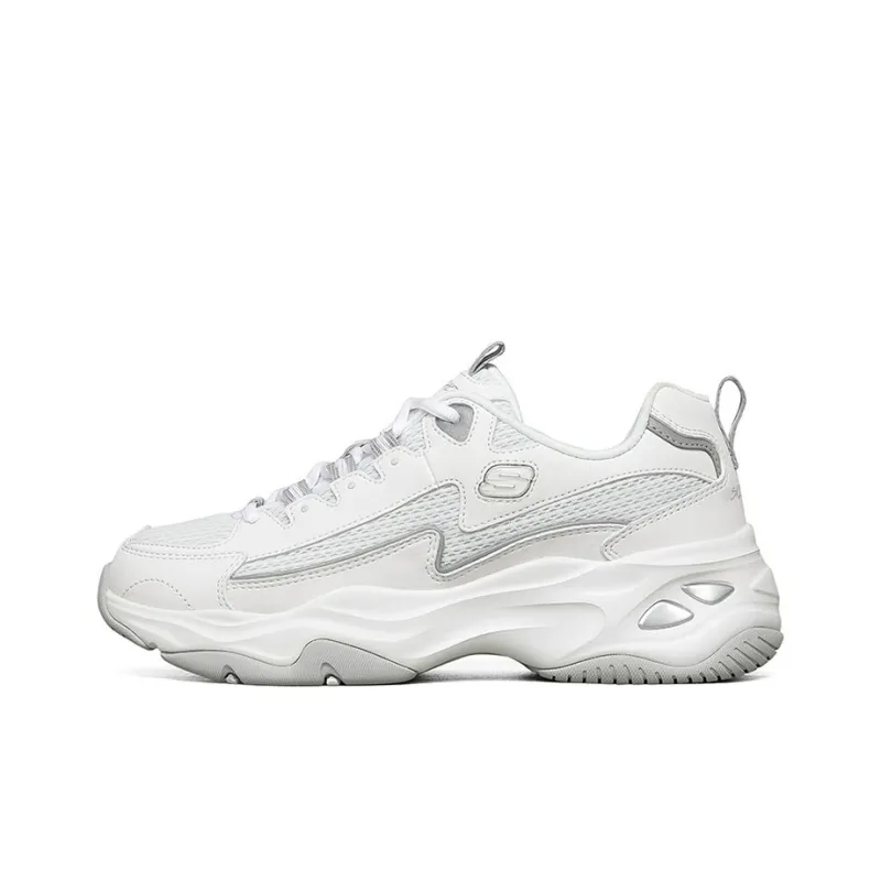Skechers D'lites 4.0 Low Sneaker Gs White Women's-0