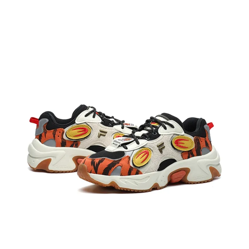 FILA FUSION Raccoon Cny Shoes 'White Orange' Women's-1