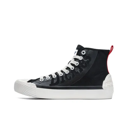Dickies Canvas Shoes Unisex High-Top Black