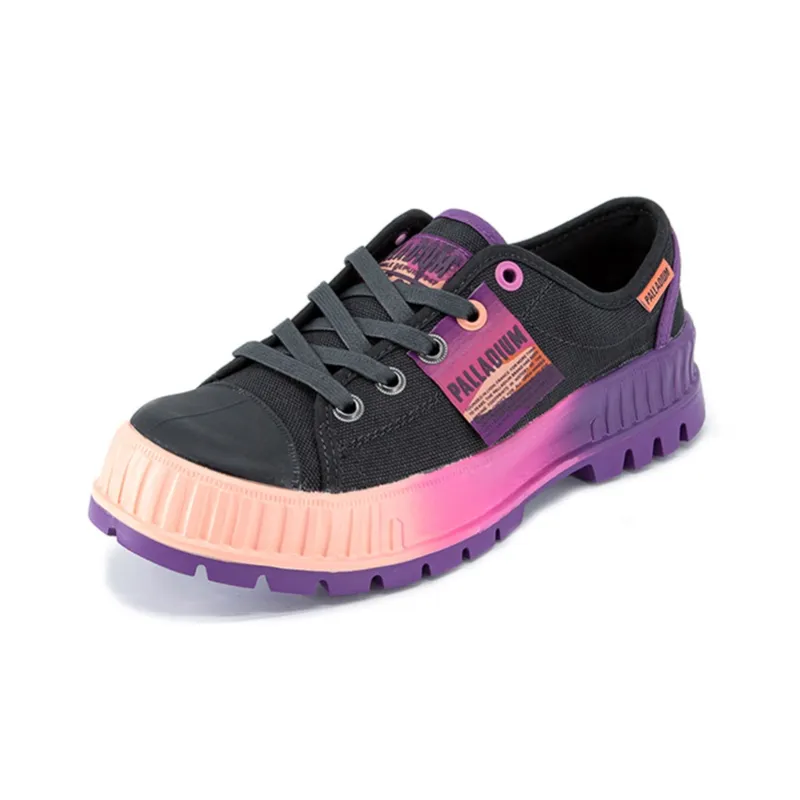 Palladium Pallashock Lo Oasis Anti Slip Wear Resistant Low Top Canvas Shoes Unisex Black-1