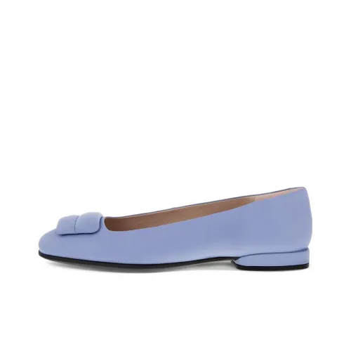 Ecco Annie Square Toe Casual Single Shoes Women's Lavender