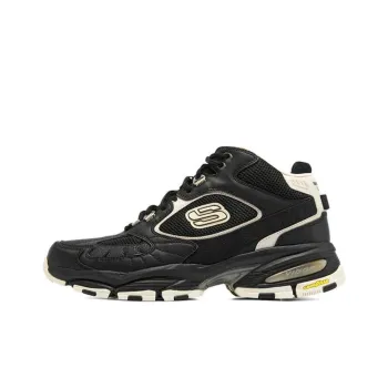 Skechers Vigor 3.0 Cushioning Anti Slip And Wear Resistant Mid Top Chunky Sneakers Men's Black White