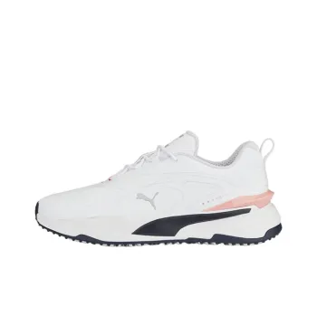 PUMA GS Fast Cushioning Anti Slip And Wear Resistant Low Top Golf Shoes Men's White Pink