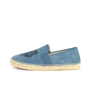 KENZO Tiger Stretch Suede Espadrilles Casual Single Shoes Women's Glacier Blue