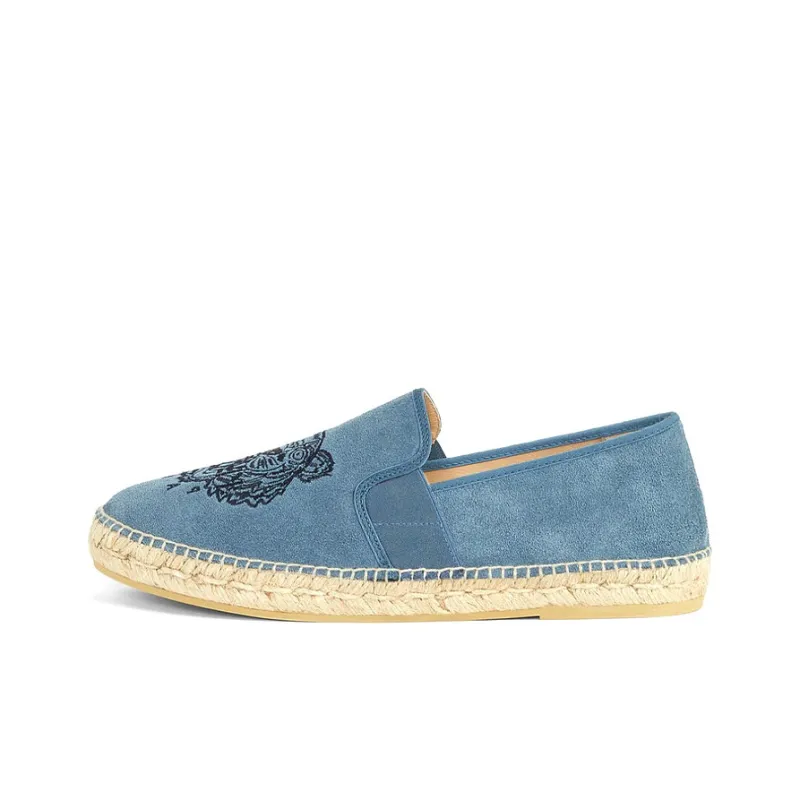 KENZO Tiger Stretch Suede Espadrilles Women's Glacier Blue-0