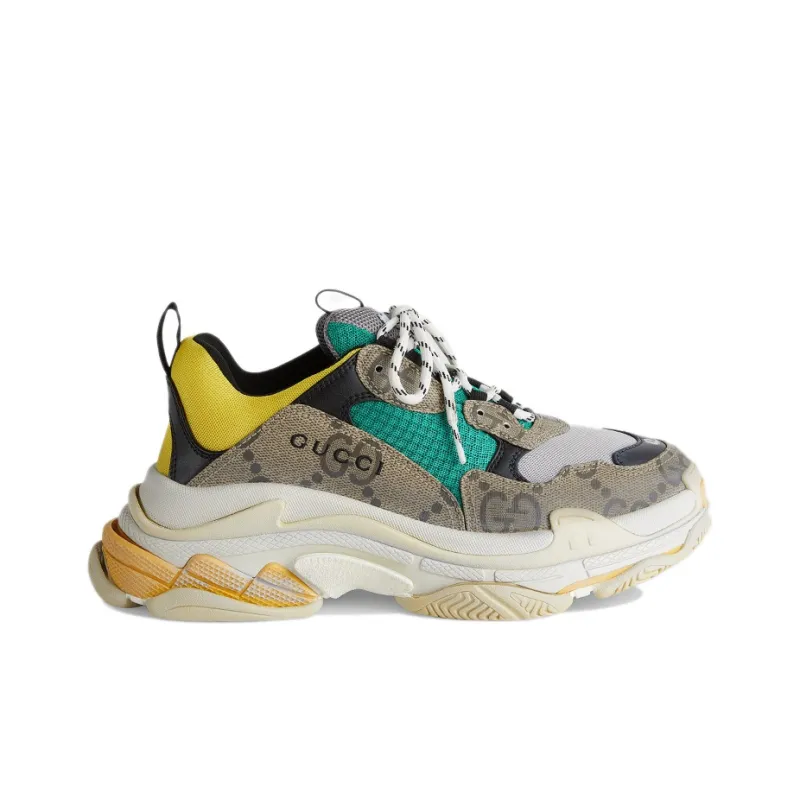 Balenciaga Gucci X Balenciaga Triple S 'The Hacker Project Beige Yellow'-1