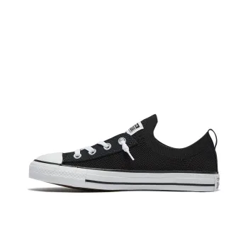 Converse Chuck Taylor All Star Shoreline Knit Slip Low Top Black White Women's