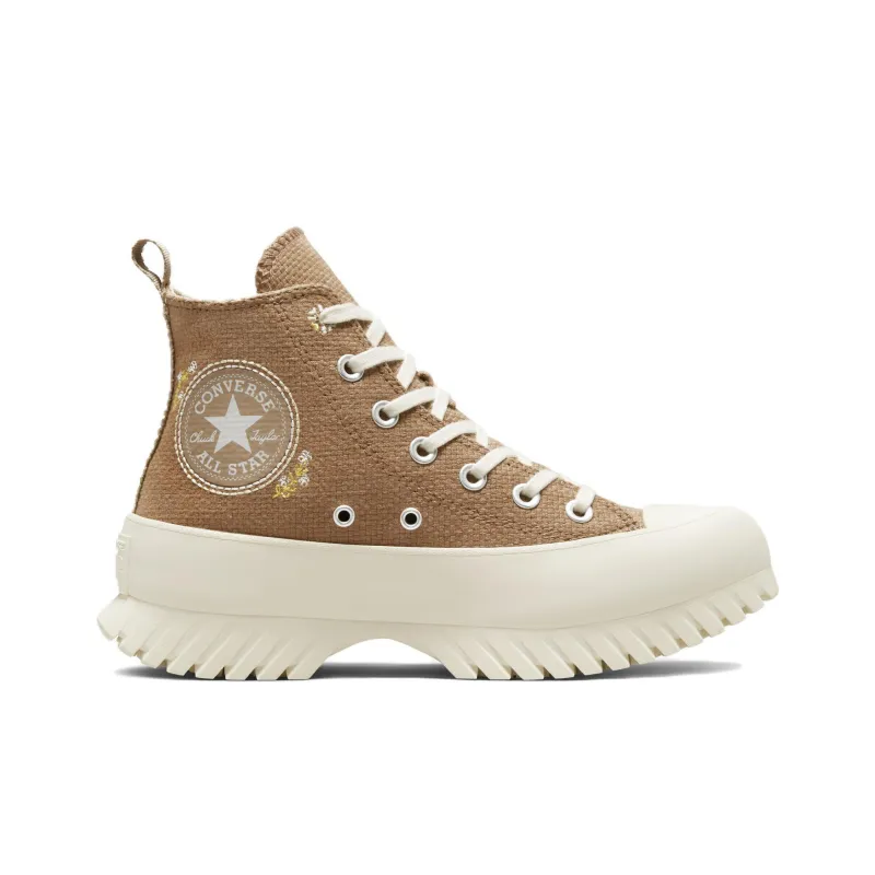 Converse Women's Chuck Taylor All Star Lugged Platform 2.0 High 'Autumn Embroidery Sand Dune' Women's-1