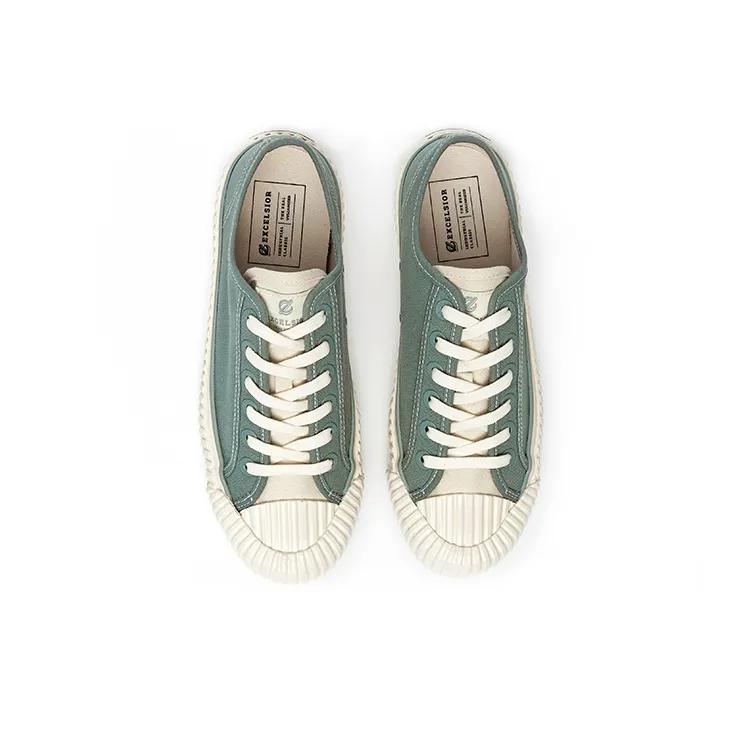 Excelsior Canvas Shoes Unisex Low Top Ore Green-3