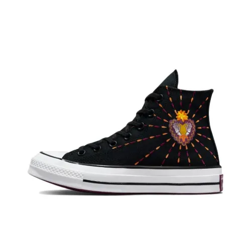 Converse 1970s Canvas Shoes Unisex High-Top Black/Purple/Orange/White