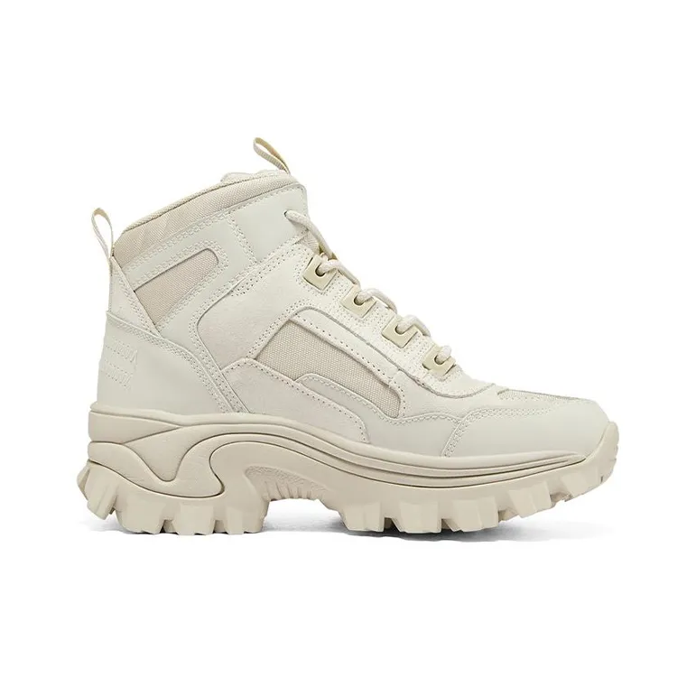 Skechers Street Blo Cushioning Anti Slip And Wear Resistant Height Increasing High Top Chunky Sneakers Women's Ivory-1