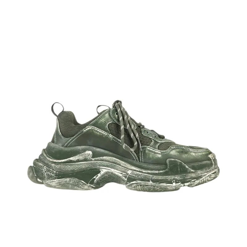 Balenciaga Triple S Faded Green-1
