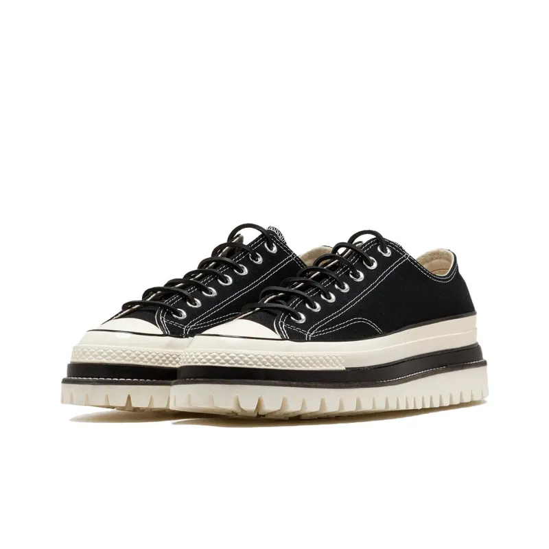 Converse Chuck 70 Canvas LTD 'Natural' Wear-Resistant Low-Top Canvas Shoes Unisex Black White-2
