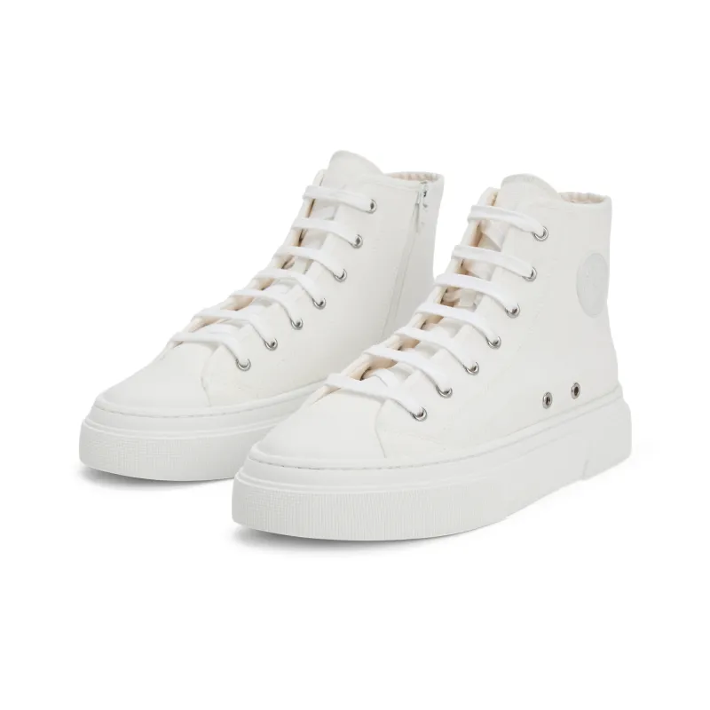CHARLES&KEITH High Top Canvas Shoes 3.4cm Women's-4
