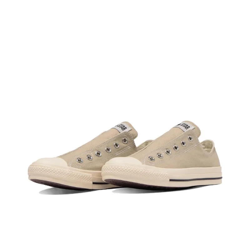 Converse Chuck Taylor All Star SLIP Ⅲ OX Wear Resistant Slip Resistant Low Top Canvas Shoes Unisex Beige Japan Version-2