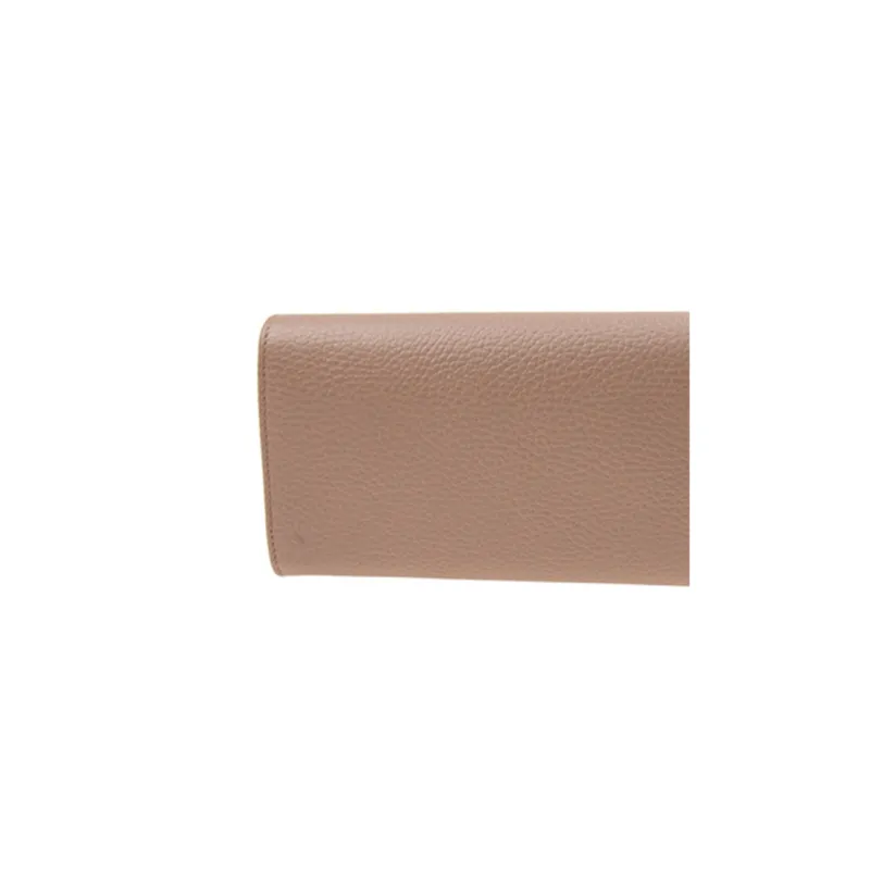 GUCCI Marmont Leather Wallet Regular Women's Nude Pink-4