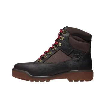 Timberland Field Boots Breathable Abrasion Resistant Height Increasing Short Outdoor Boots Men's Dark Brown