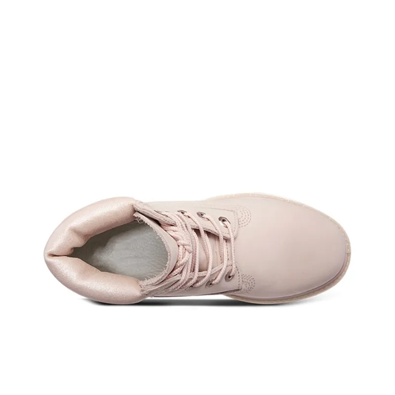Timberland Premium Waterproof Lace Up Hiking Boots 'Pale Pink' Women's-2