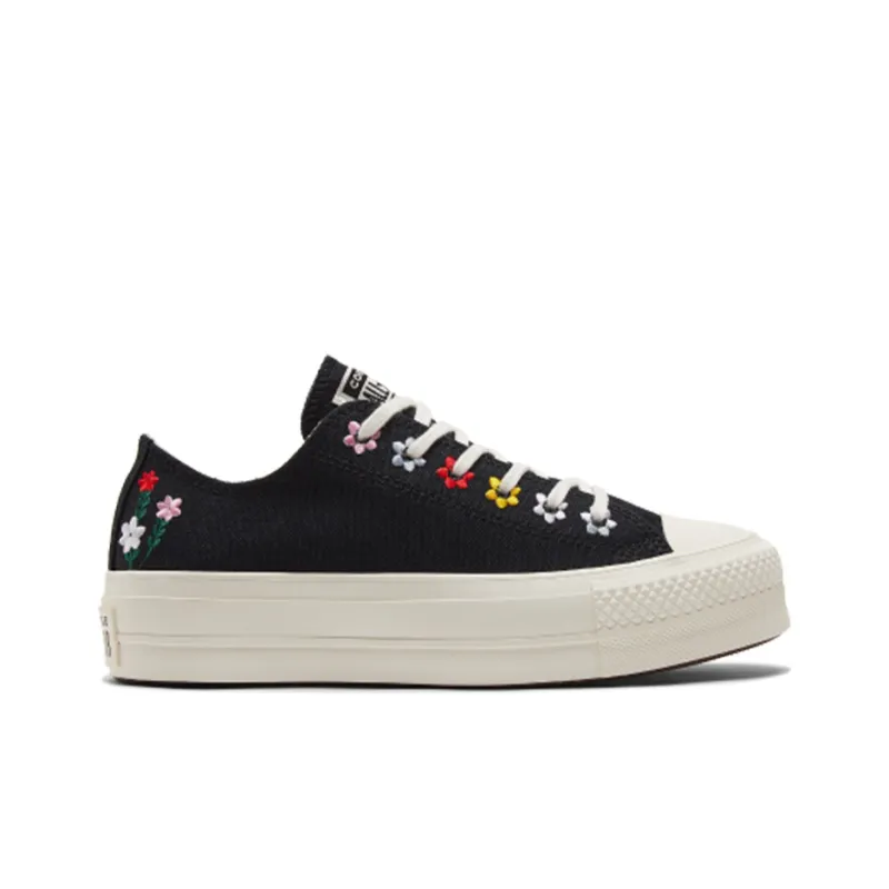 Converse Women's Chuck Taylor All Star Lift Platform Low 'Floral Embroidery' Women's-1