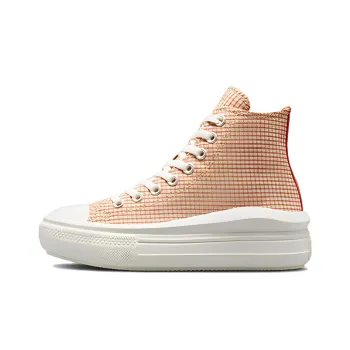 Converse Chuck Taylor All Star Move Platform Hi Checkered Rhubarb Pie Women's